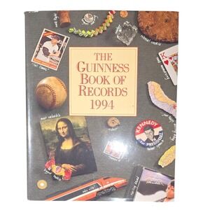 The Guinness Book of Records 1994 Hardcover Vintage World Records Facts on File